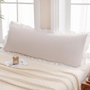 Ruffled Body Pillow Cover